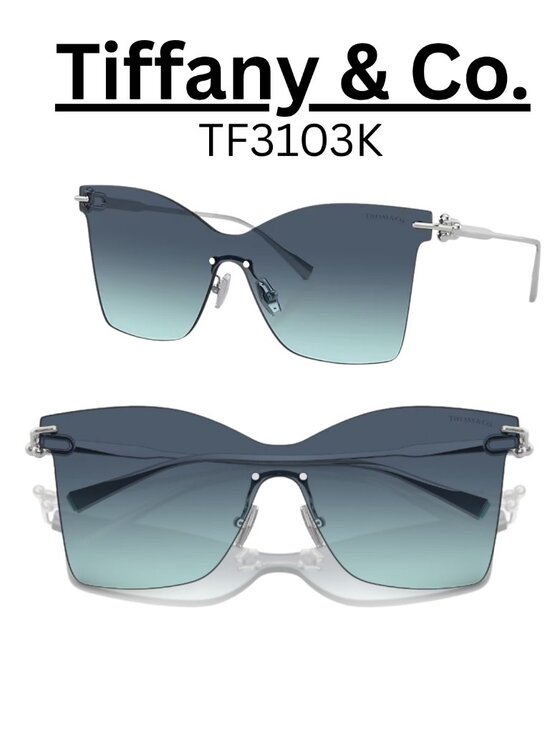 New   Tiffany & Co. TF3103K Sunglasses ( silver blue )